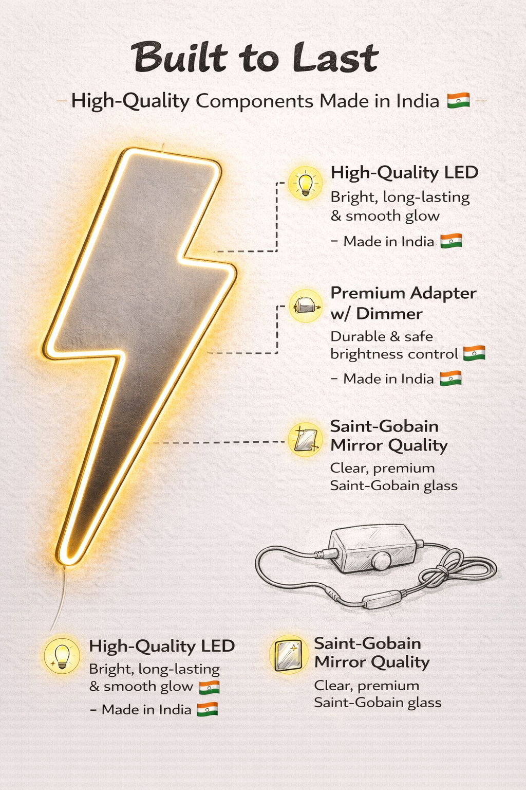 Lightning Bolt Mirror