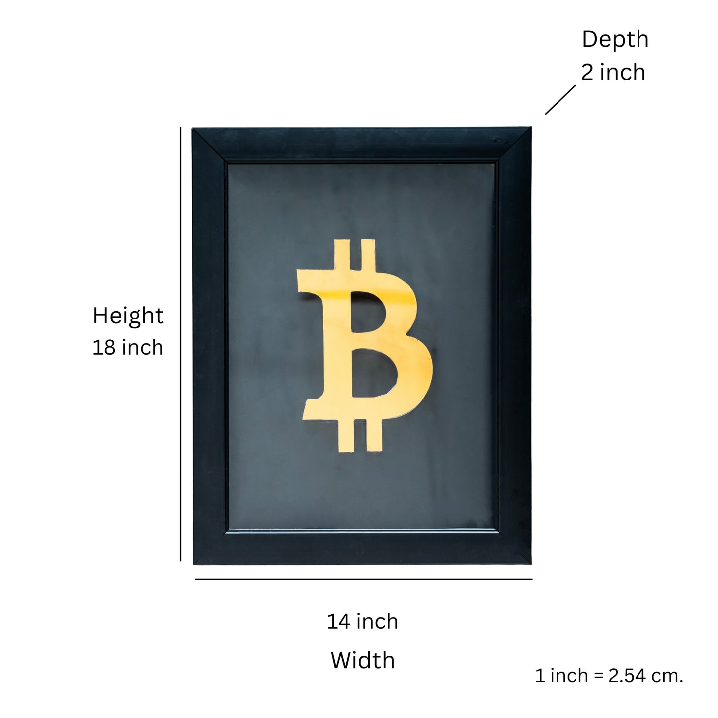 3D Bitcoin Frame