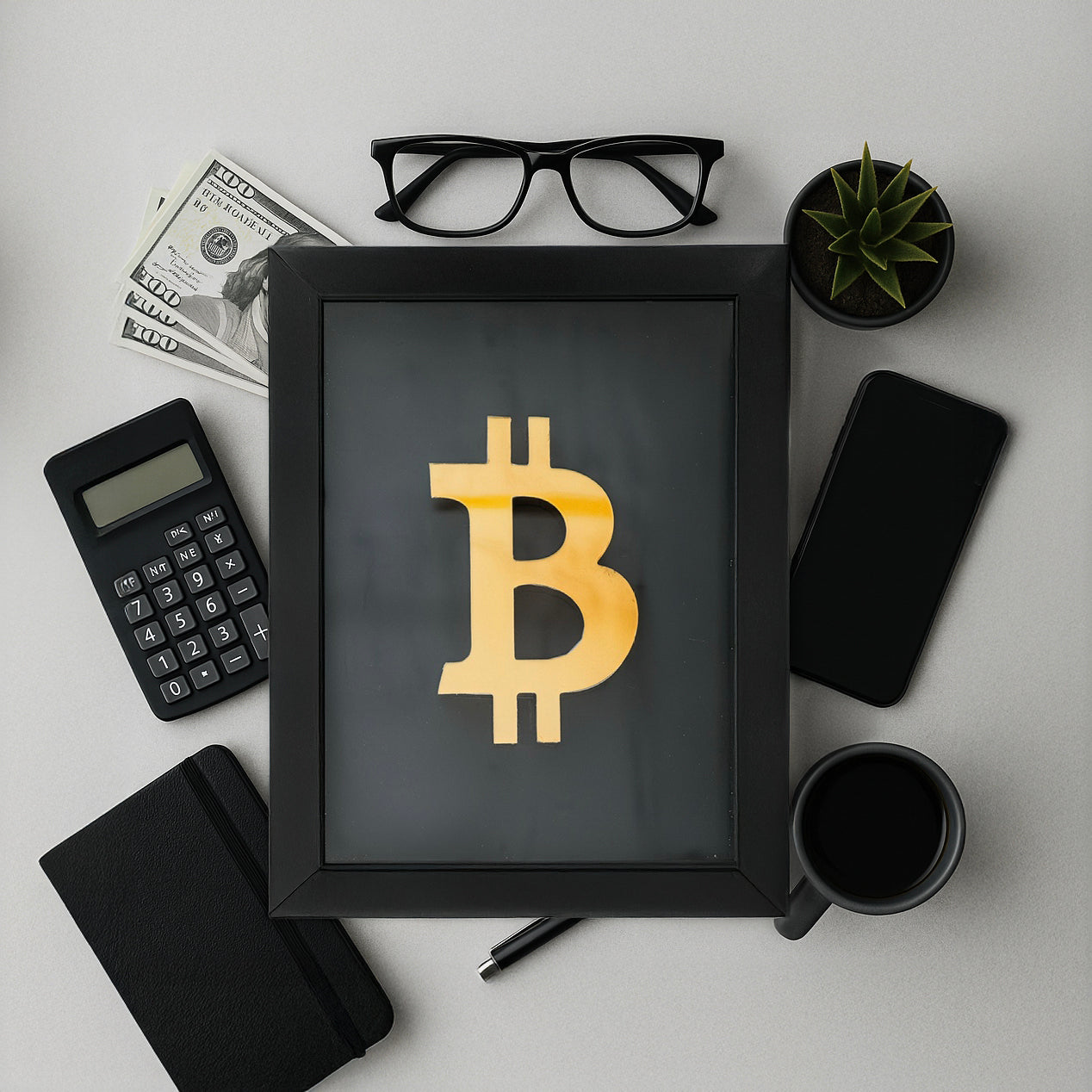 3D Bitcoin Frame