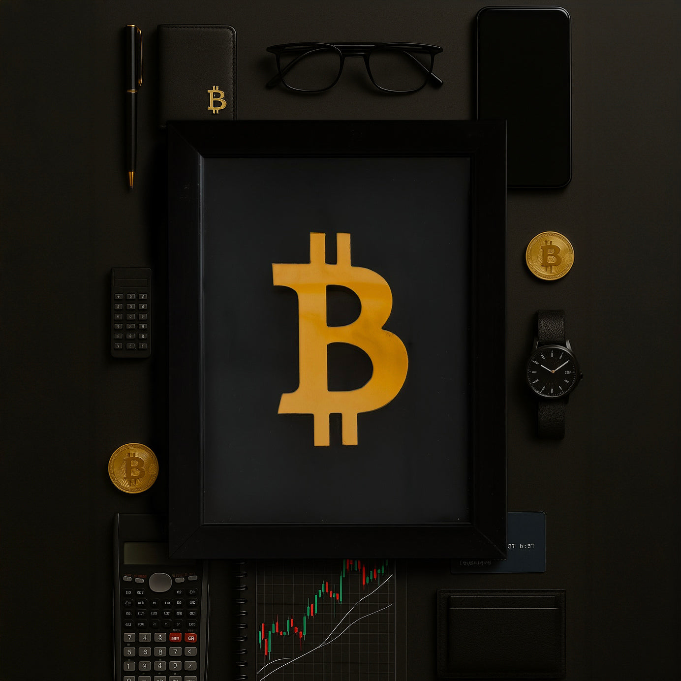 3D Bitcoin Frame