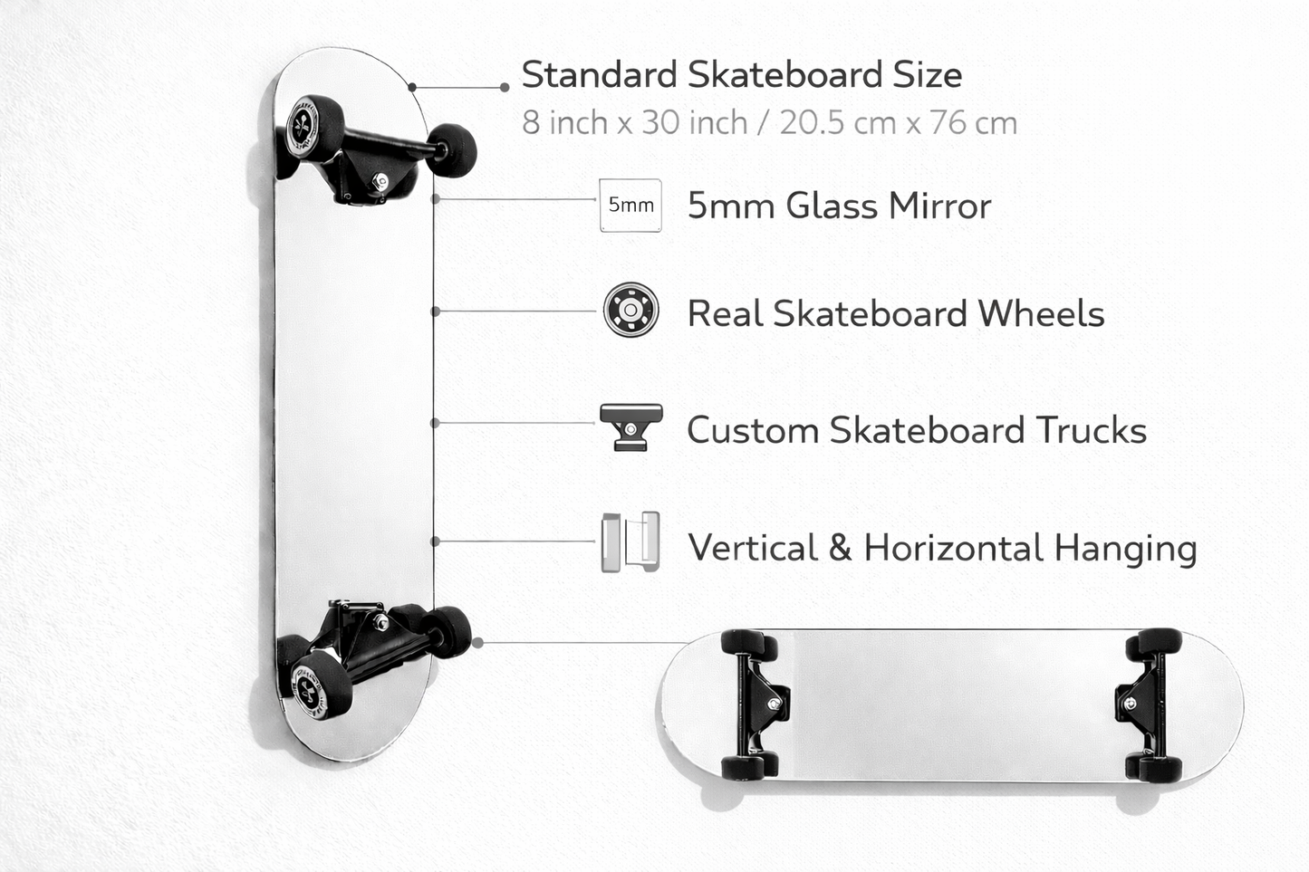 Skateboard Mirror
